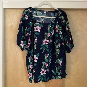 Old Navy Botanical Blouse 🌺